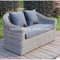 black PE round rattan furniture